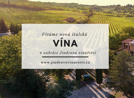 Vítáme nová italská vína v naší nabídce
