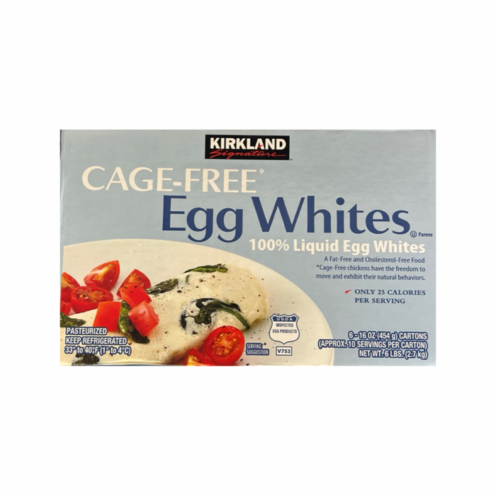 Kirkland Signature Liquid Egg Whites Cage Free 16 oz, 6 ct