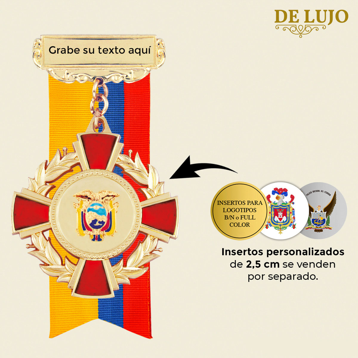 Medalla KITMC6RC Ø 7,2 cm