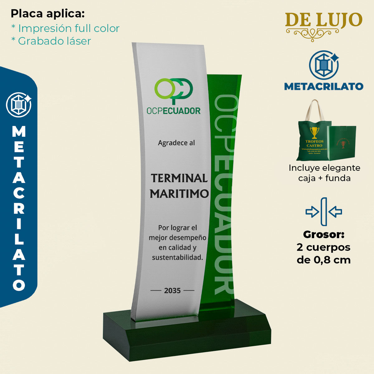 Metacrilato NOVA Verde