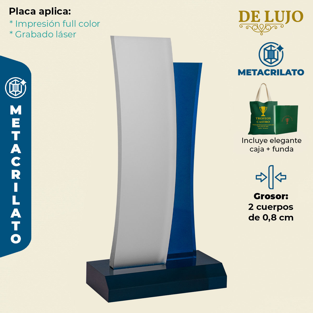 Metacrilato NOVA Azul