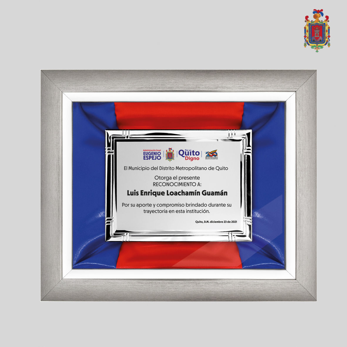 Marco Plateado KIT95-2016-UIO