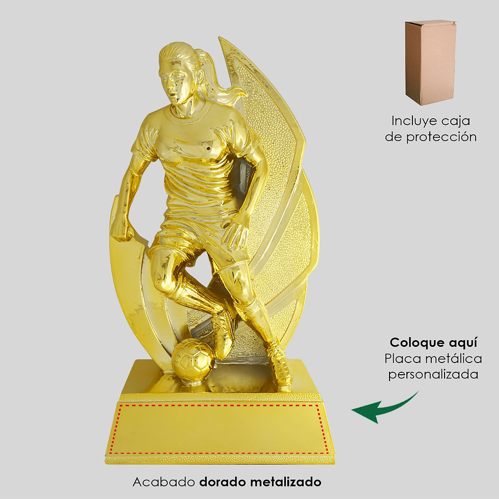 Trofeos de fútbol femenino