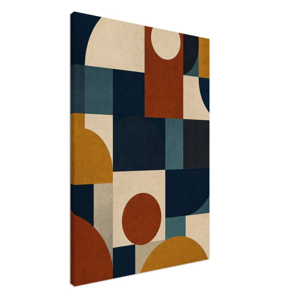 Mid-Century Geometric Canvas Print