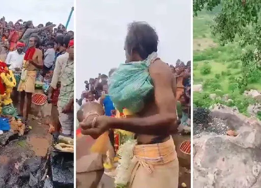 Un sacerdote hindú intentó demostrar que podía volar y murió al caer desde una montaña