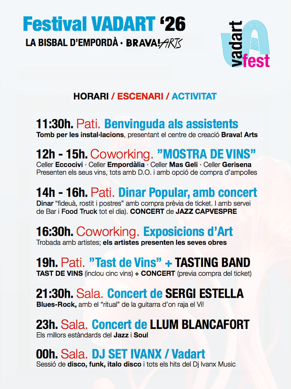 Horaris_VADART_Brava_Arts