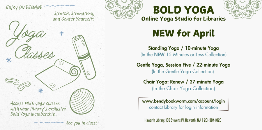 BOLD YOGA Online Studio: New April classes