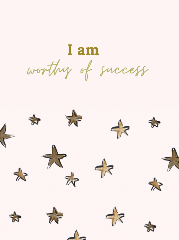Thumbnail: You are Worthy of Success - Affirmation Cards