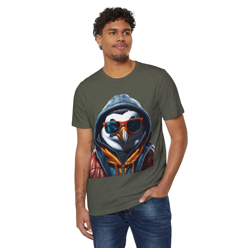 Thumbnail: Eco-Friendly Summer Chill Penguin Vibes T-Shirt for Trendy Casual Style