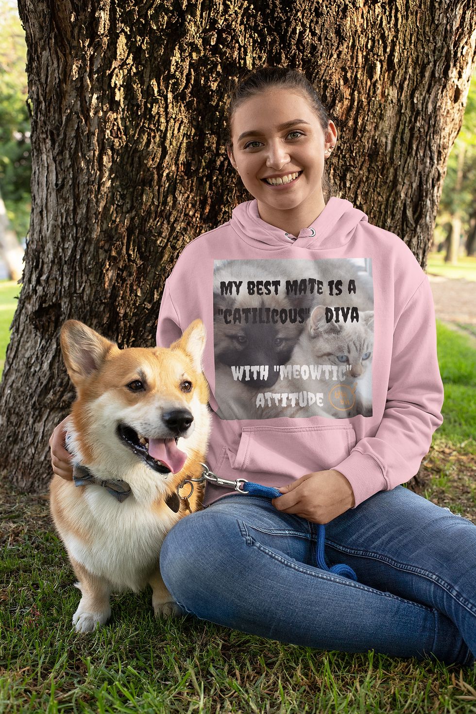 Thumbnail: Dog and Cat frienship Heavy Blend™ Crewneck Sweatshirt