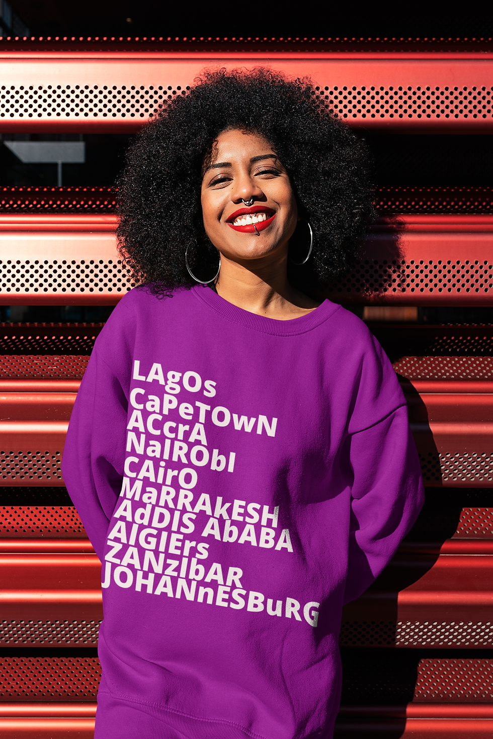 Thumbnail: Crewneck Sweatshirt Of African Cities