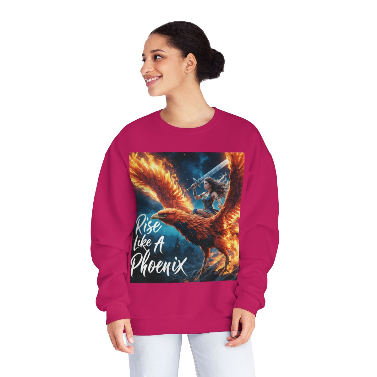 Phoenix Rising: Triumph from the Ashes Crewneck Sweatshirt