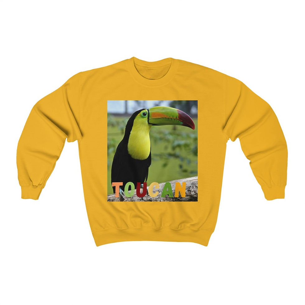 Thumbnail: Toucan Bird Print Crewneck Sweatshirt 