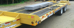 granite slab on trailer