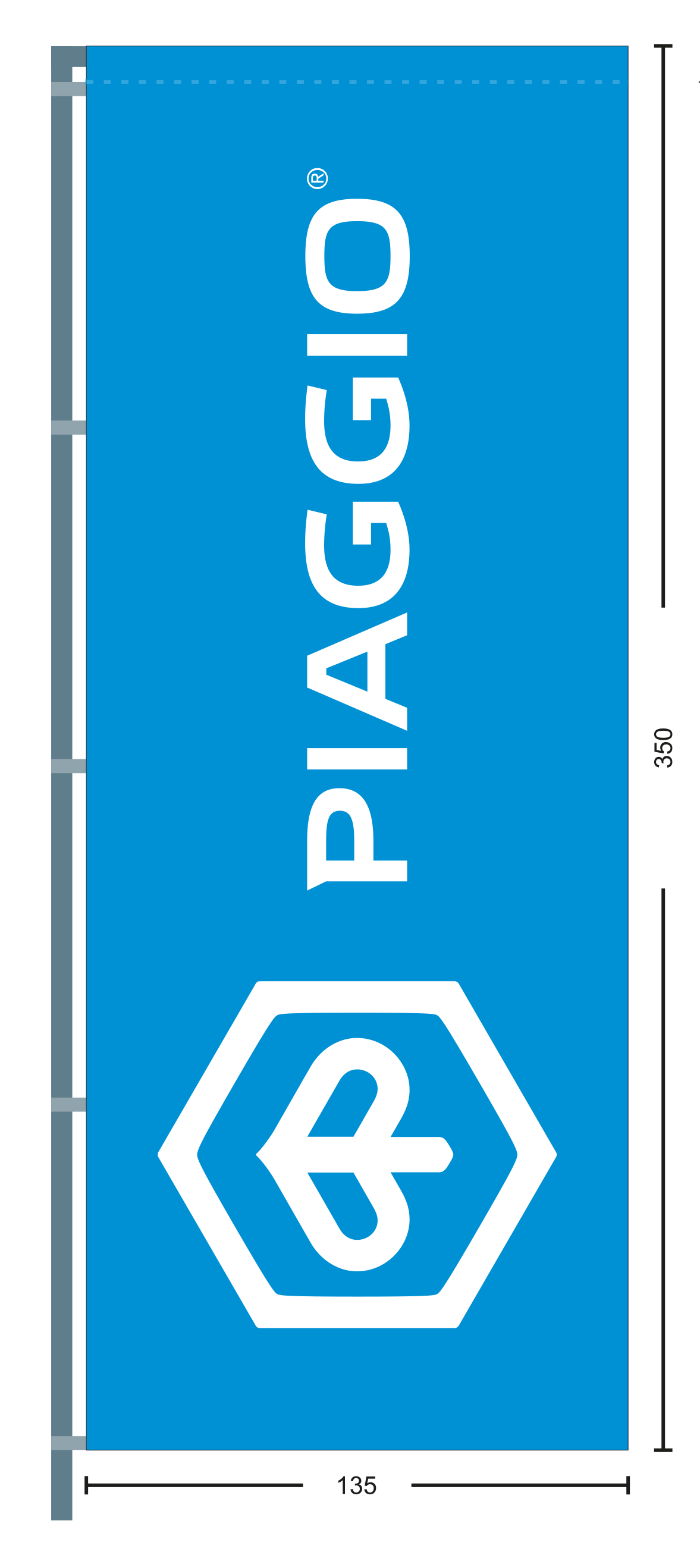 Hissfahne Piaggio