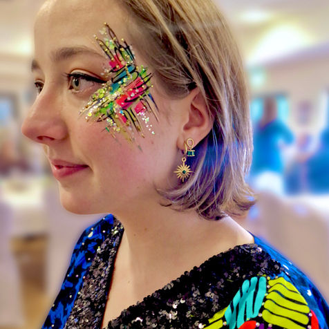 festival glitter makeup birthday party