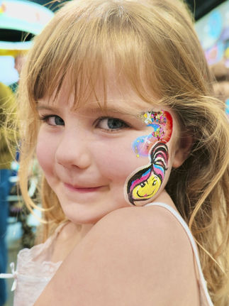 Children's Airbrush Face Painting Lego Westfield London
