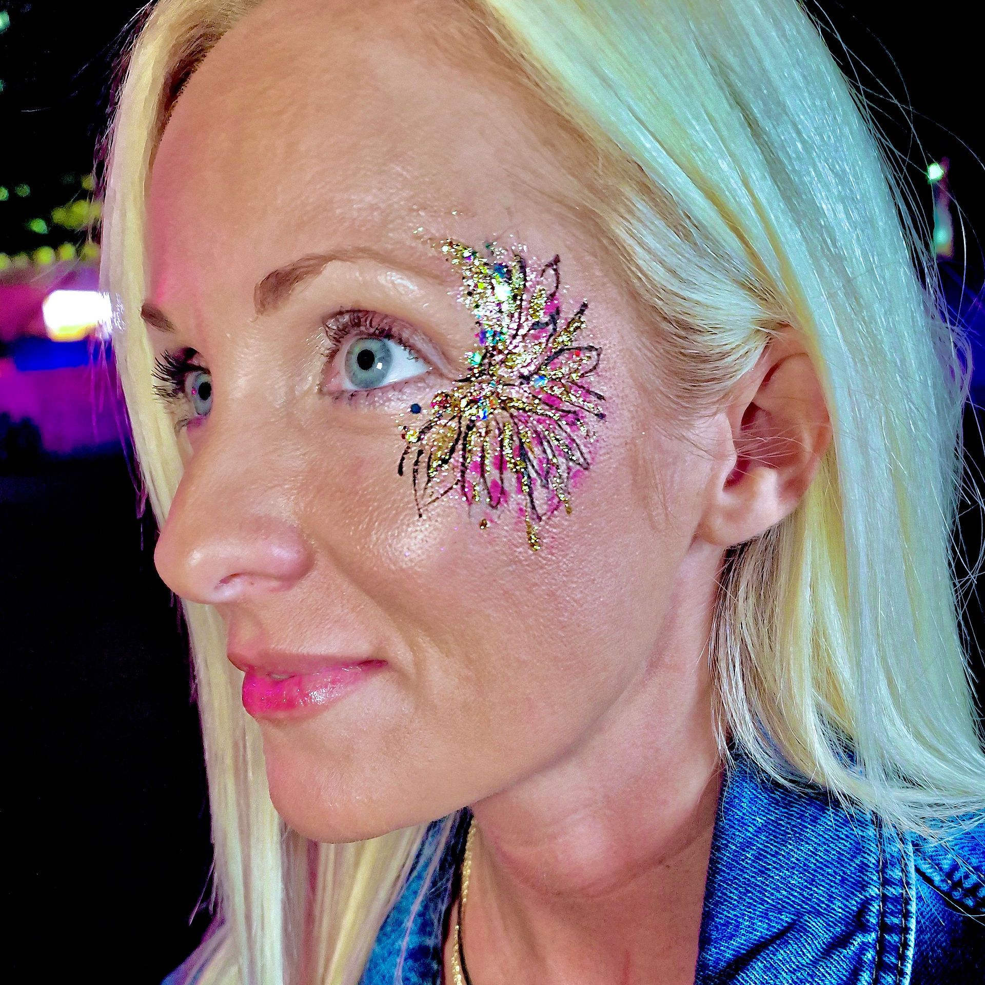 quick glitter bar design
