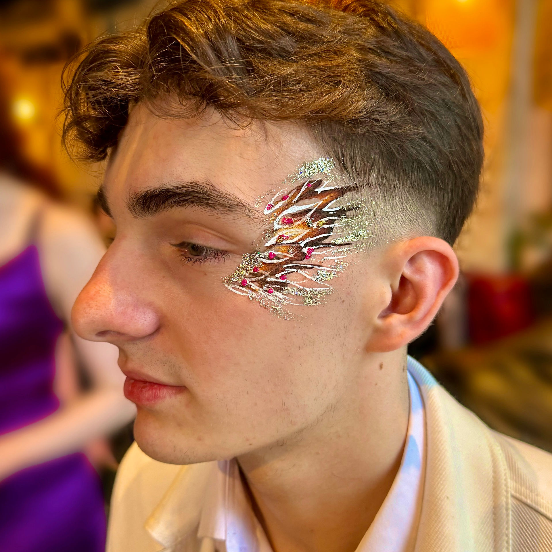 mens glitter bar design