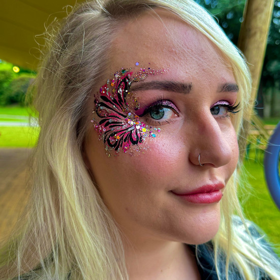 small adult butterfly face painting