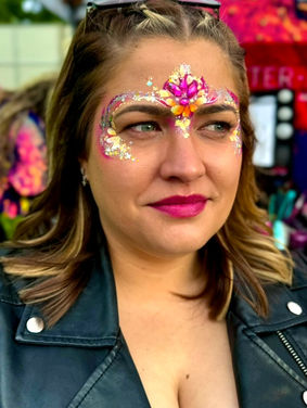 Full festival coachella inspired glitter makeup bedford