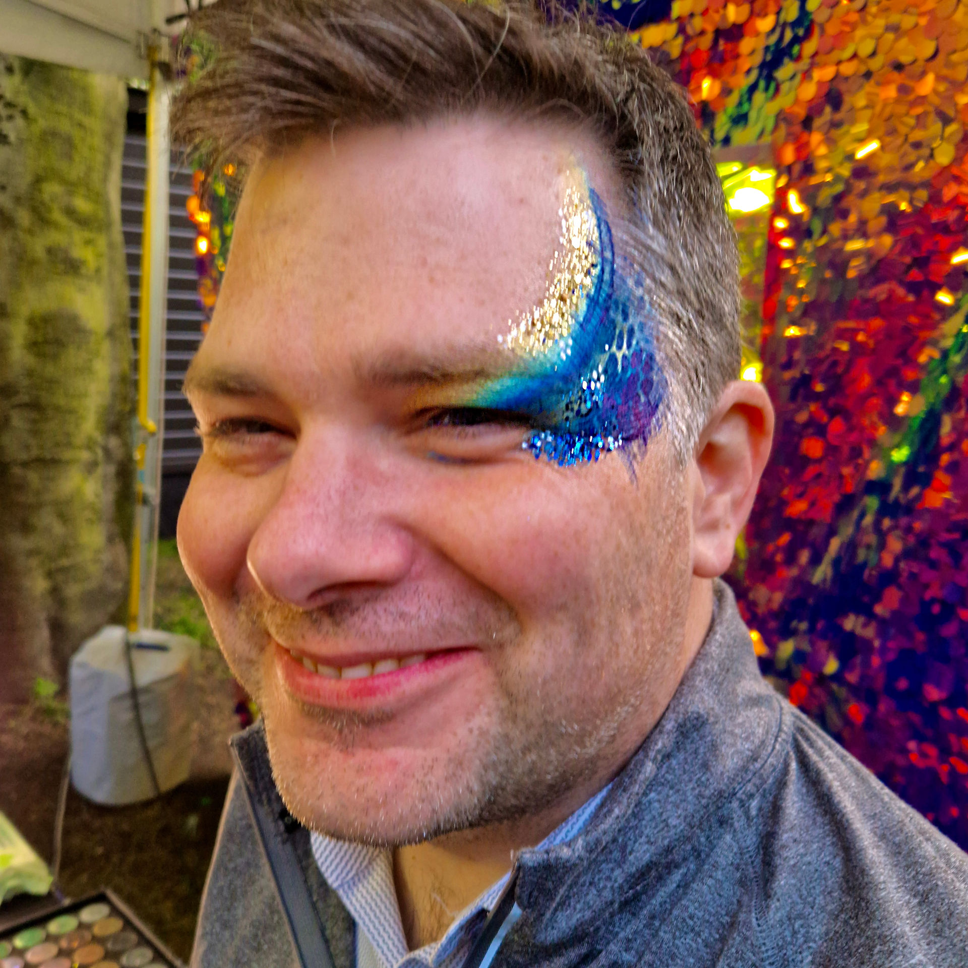 Glitter face painting London