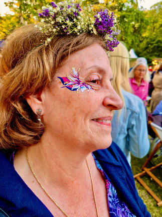 face painting chelsea flower show