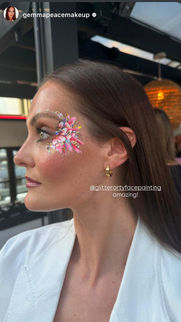 Revlon Product launch glitter face painting for activation event