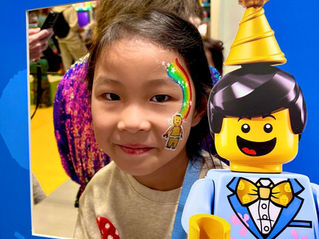 Airbrush Face Painting for LEGO Store Anniversary Activations