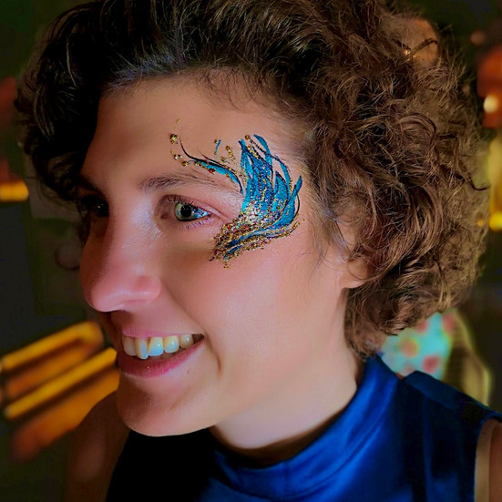 simple adult butterfly face painting