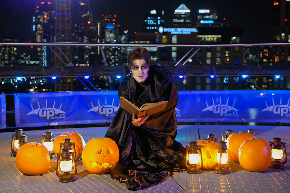 Halloween face painting at a corporate event in London
