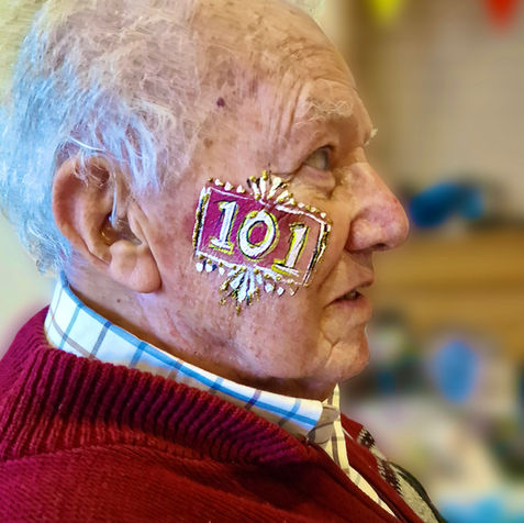 101th birthday party face paint