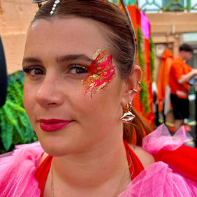 adult face painting corporate festival glitter makeup