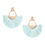 Thumbnail: Fan Tassel Post Dangle Earrings