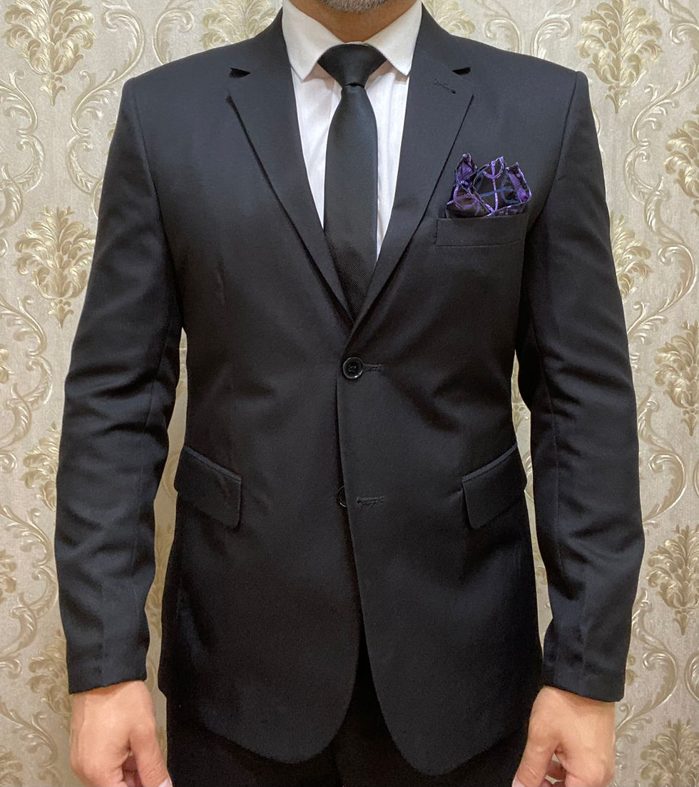Miniatura: Terno Preto Slim Fit 2 Botões e Duas Aberturas