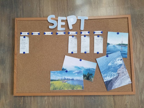 DIY Calendar - Dorm Room Friendly
