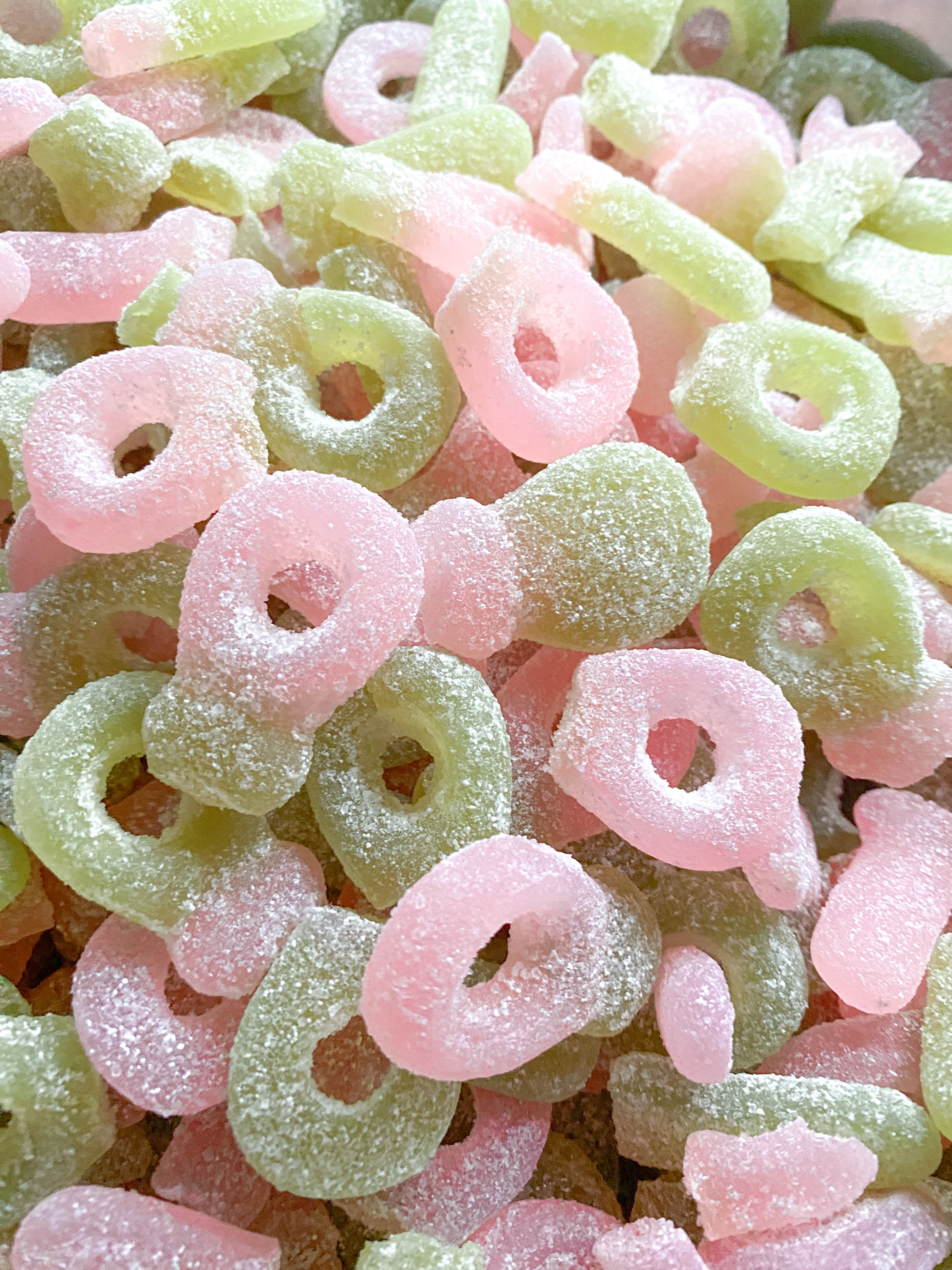 Swedish Sour Watermelon Dummies PIECES 1/2lb bag