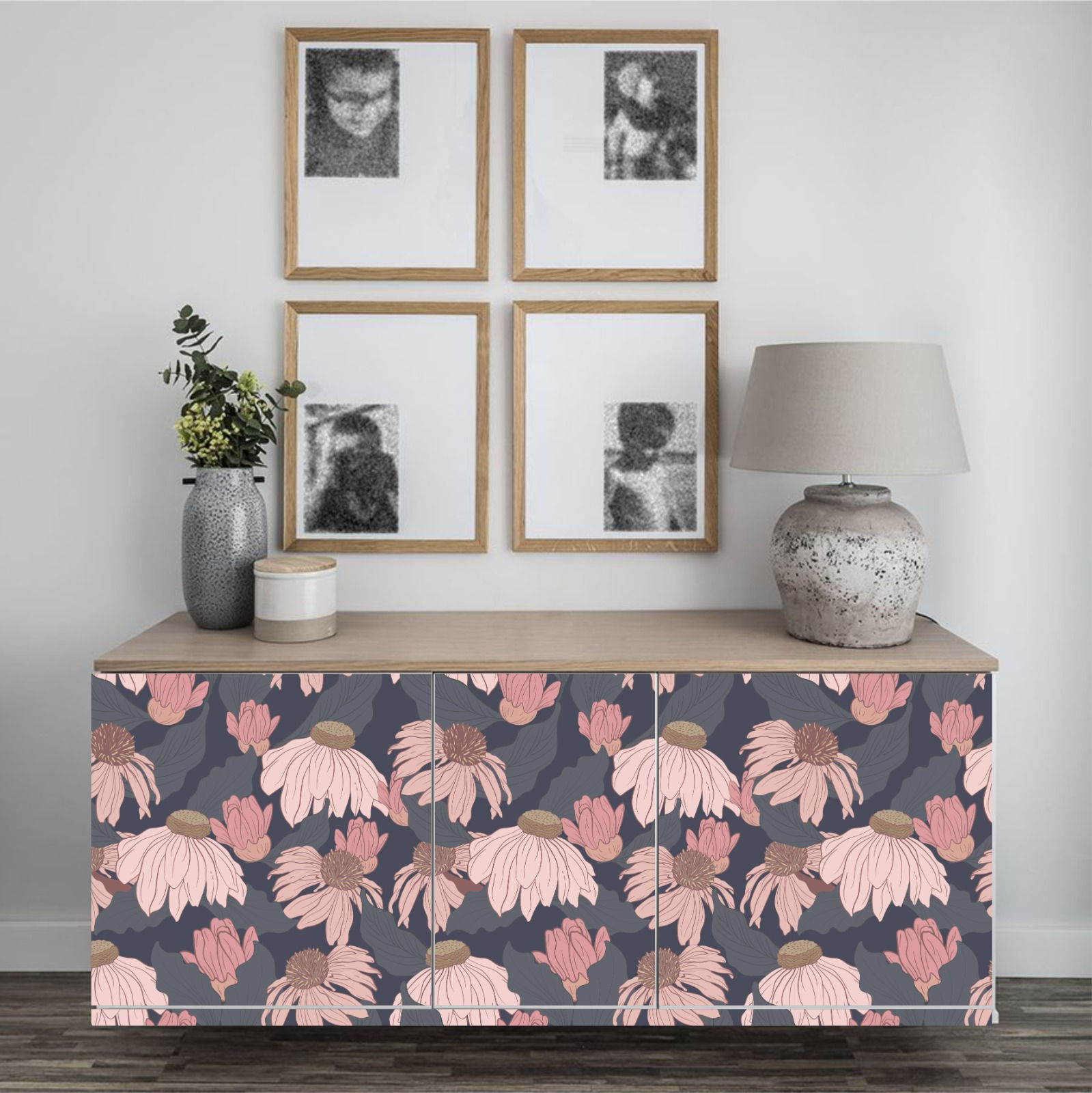 Estampado "Girasoles Rosados"