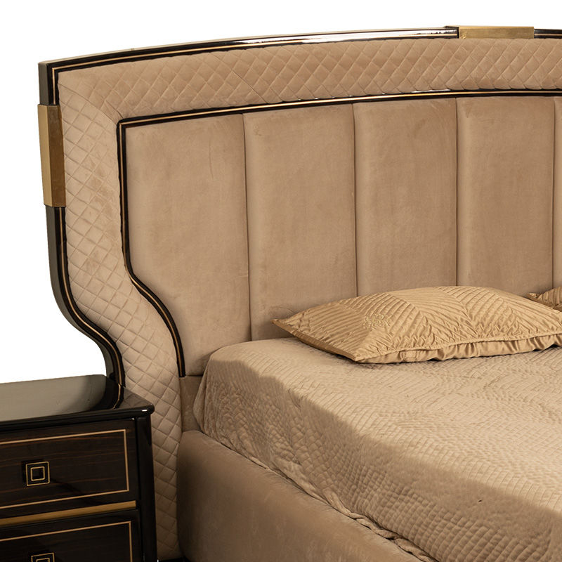 Thumbnail: Glamour King Bed with side tables
