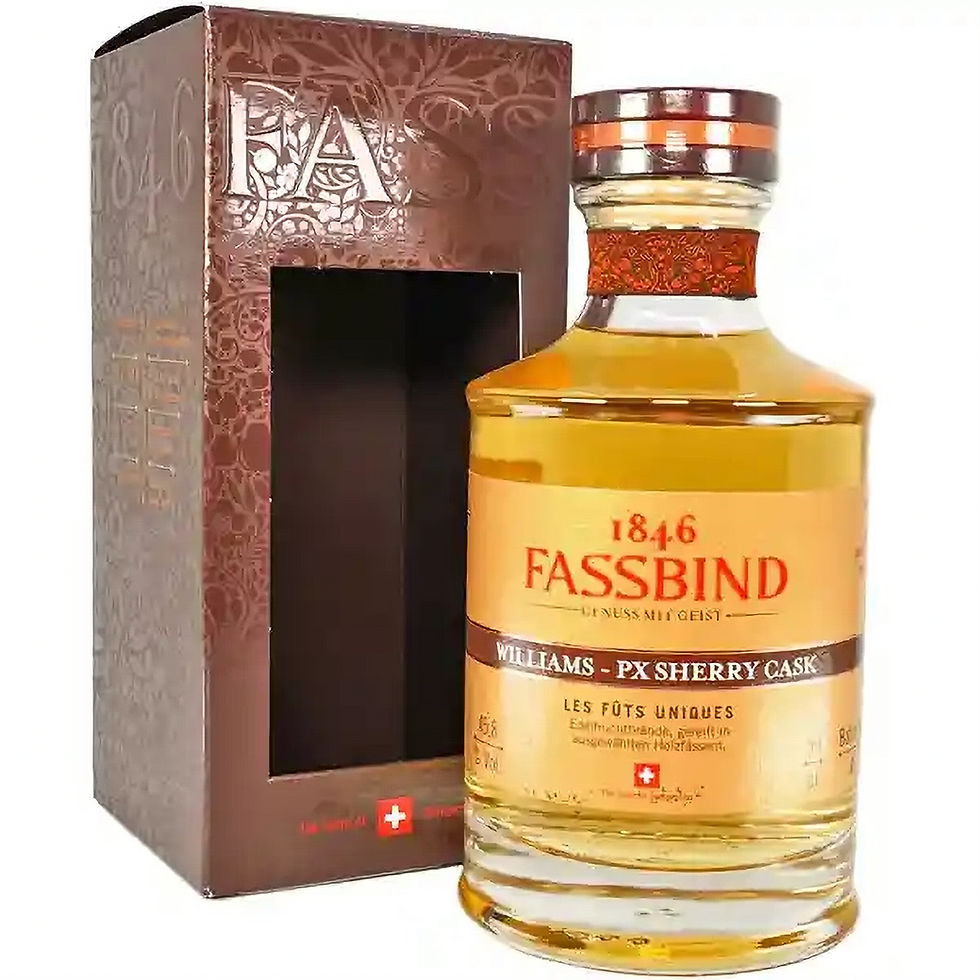 Fassbind PX Sherry Cask Limited Edition Williams 3 Jahre aus der Schweiz