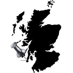 Standortkarte Schottland: Standort von Hazelburn Distillery in Campbeltown
