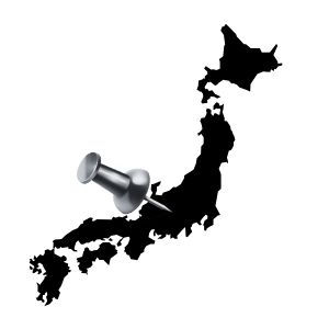 Standortkarte Japan: Standort von Shinshu Mars Distillery in Nagano