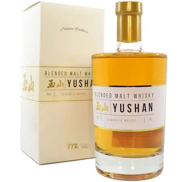 Eine Whiskyabfüllung aus der taiwanesischen Brennerei Nantou in der Frontalansicht.