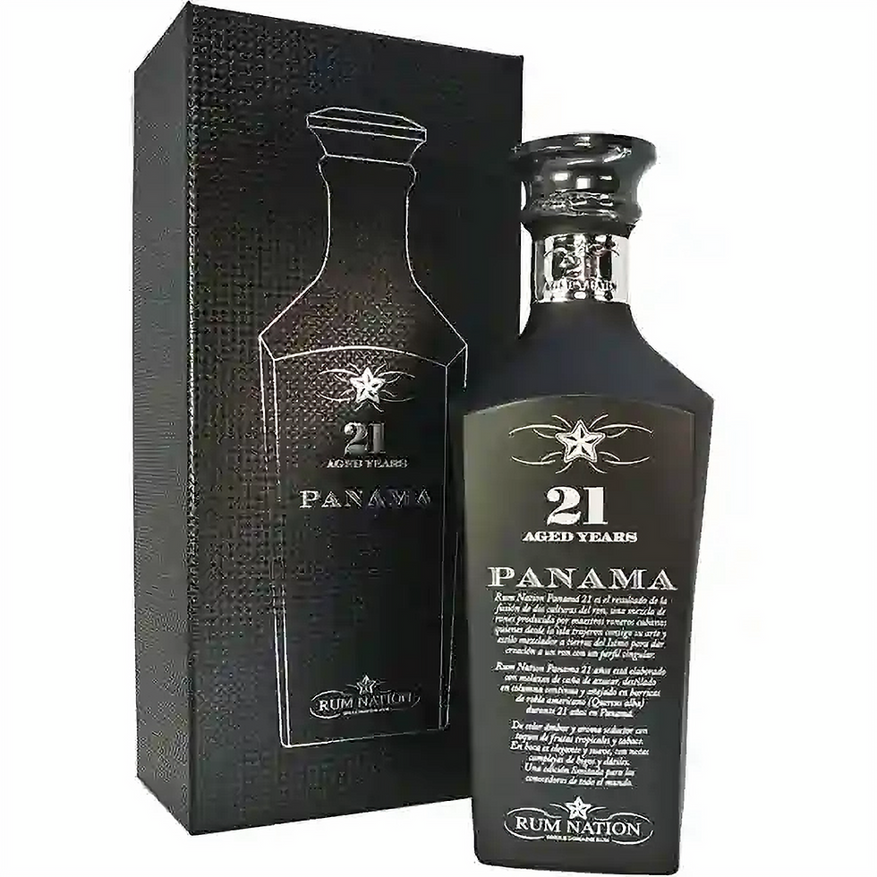 Panama Black Decanter Single Domain Rum 21 Jahre von Rum Nation