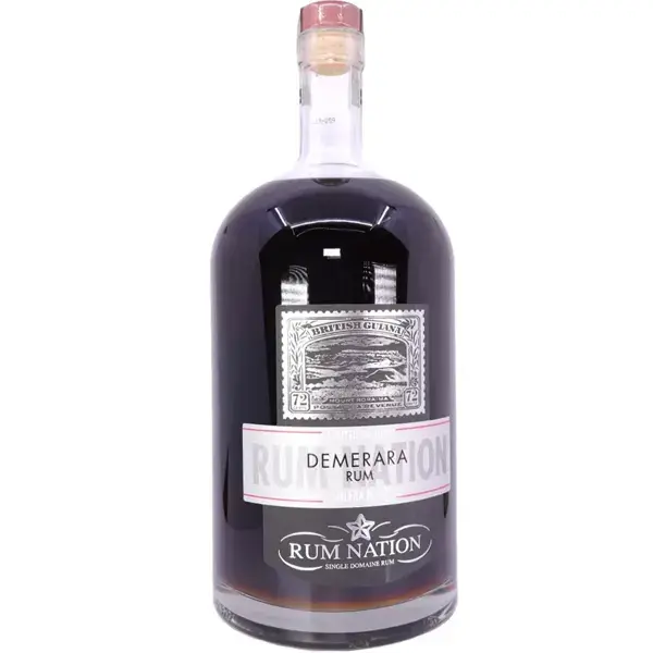 Eine Flasche Demerara Rum Solera Nr. 14 - Rehoboam - in der Frontalansicht.