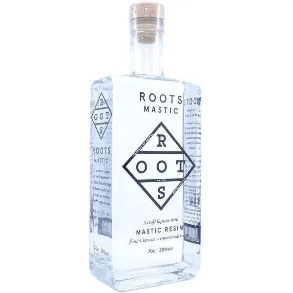 Eine Flasche ROOTS Mastic Resin in der Frontalansicht.