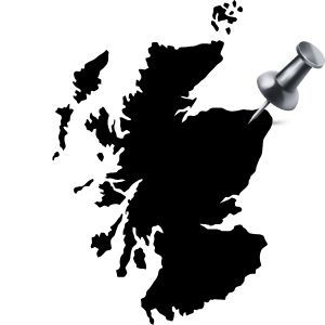 Standortkarte Schottland: Standort von Glendronach Distillery in Highlands