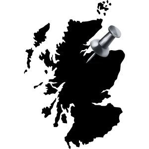 Standortkarte Schottland: Standort von Tomatin Distillery in Highlands