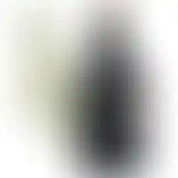 Eine Flasche handcrafted London Dry Gin Sunnbüel von Edelwhite aus dem Entlebuch in der Rückseitenansicht.