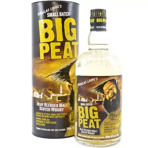 Eine Flasche Big Peat Islay Blended Malt Whisky - Batch 83 - in der Frontalansicht.